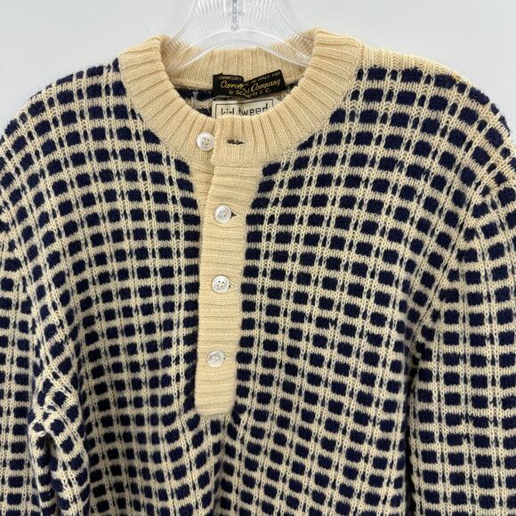 VTG SCHIATTI by Carroll Kid Tweed Sweater Womens Size XL Preppy Academia Wool - Picture 2 of 8